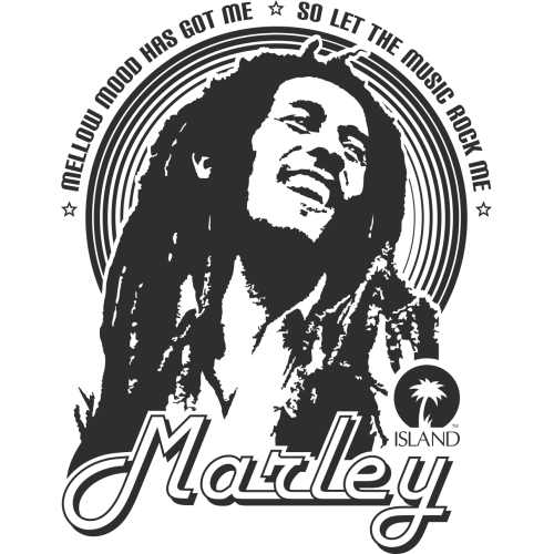 Sticker Bob Marley Mellow Mood