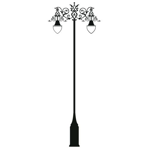 Stickers Mural Geant Candelabre