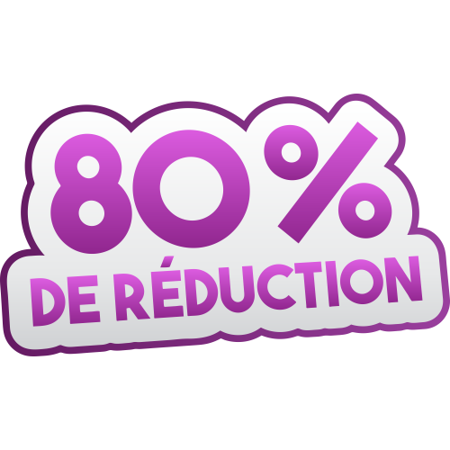 Autocollant Soldes 80% De Réduction
