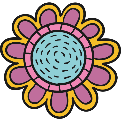 Autocollant Fleurs Simple 1