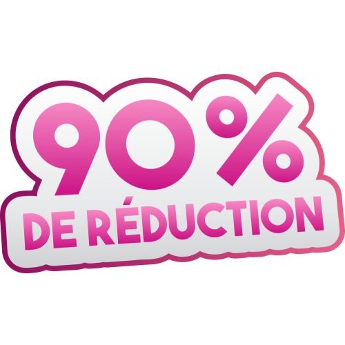 Autocollant Soldes 90% De Réduction