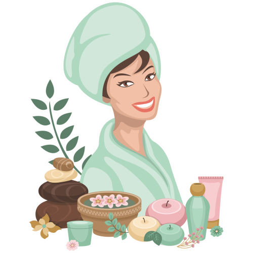 Autocollant Jeune Fille Beauté 2