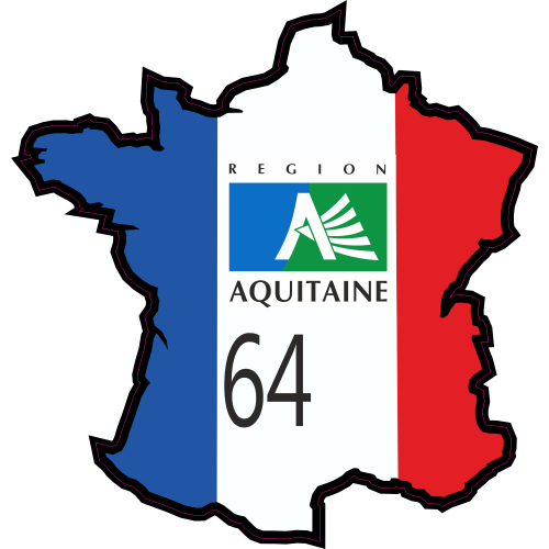 Autocollant Pyrenees Atlantiques  ( Aquitaine )