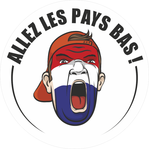 Autocollant Football Allez Les Pays Bas