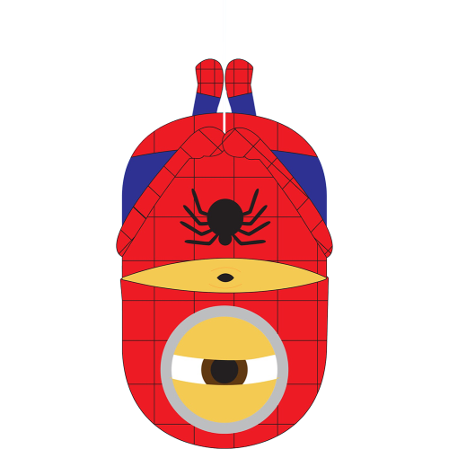 Autocollant Minion Spiderman