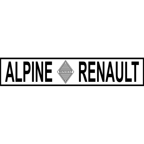 Autocollant Alpine Renault Retro