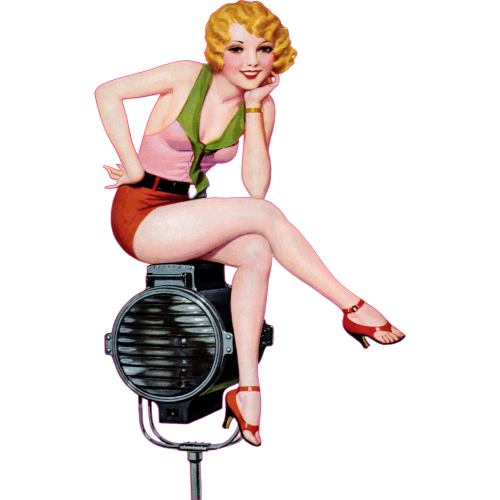 Autocollant Pinup