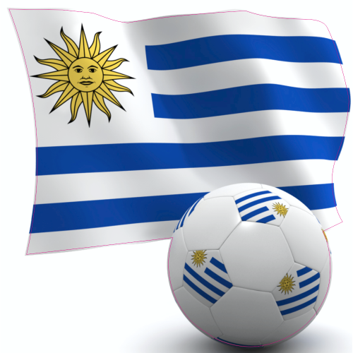 Autocollant Uruguai Foot