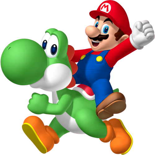 Autocollant Mario Et Yoshi