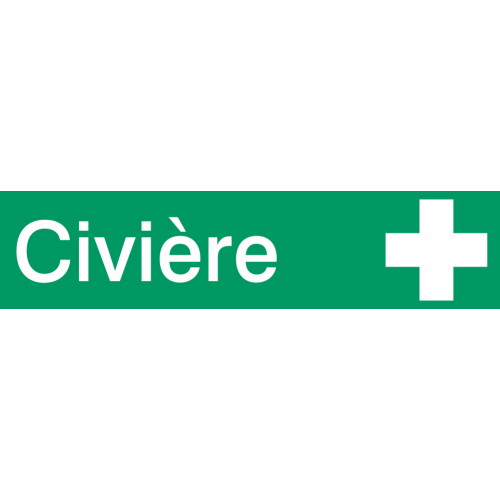 Autocollant Signalisation Civière