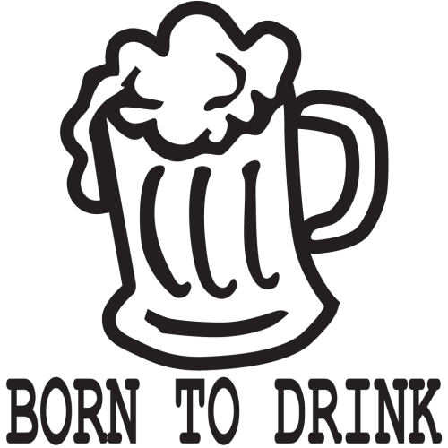 Sticker Jdm Born To Drink