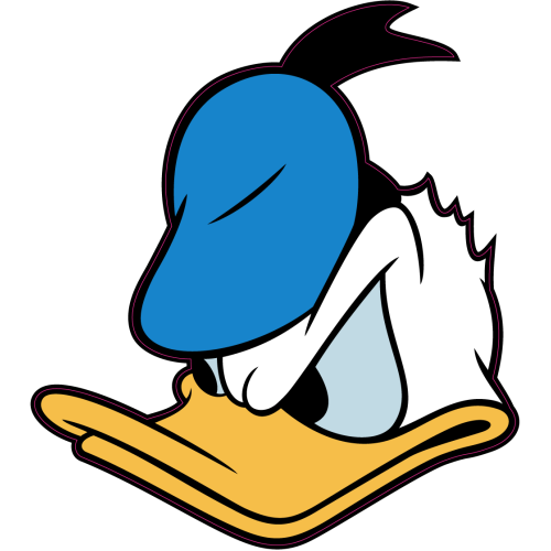 Autocollant Tete Donald