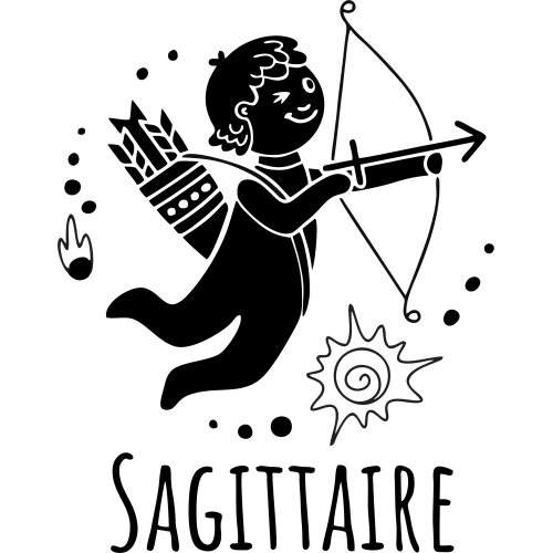 Sticker Astrologie Sagittaire Mignon