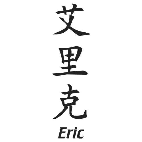 Sticker Prenom Chinois Eric