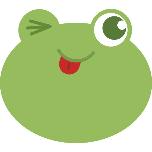 Autocollant Grenouille Clin D'Oeil