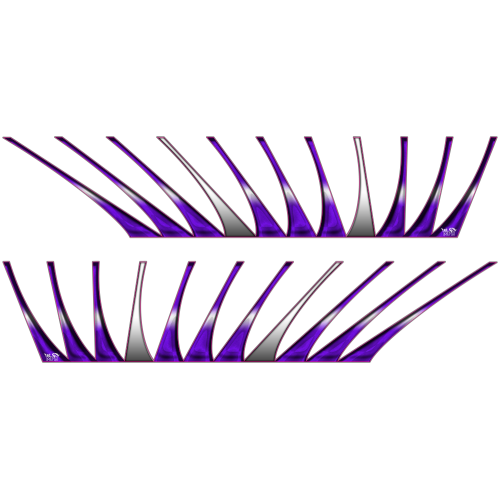 Autocollant Cils Violet