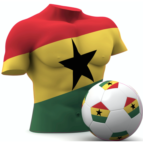 Autocollant Foot Ghana