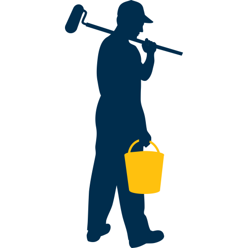 Autocollant Métier Travaux Publics Peintre 4