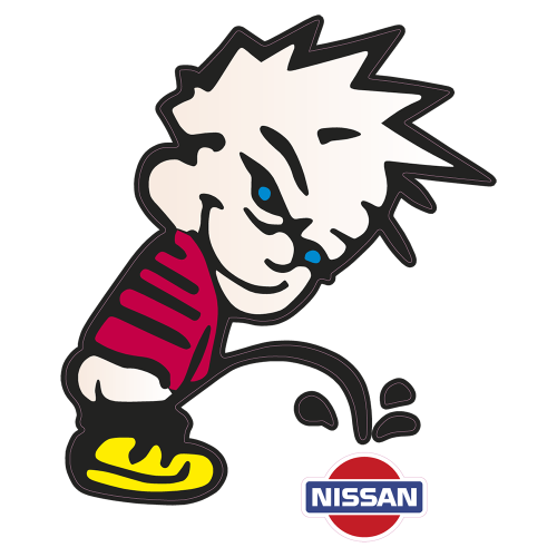 Autocollant Pisse Boy Nissan