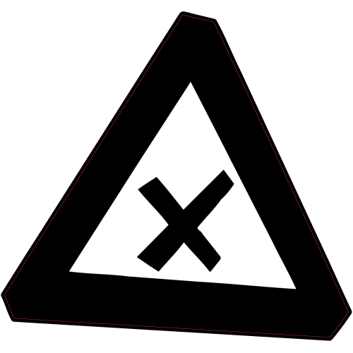 Autocollant Panneau Bomb Priorité à Droite