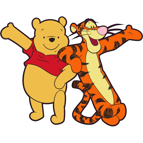 Autocollant Winnie Et Tigrou