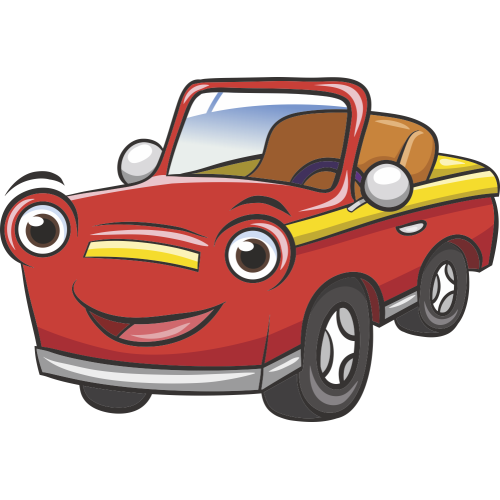 Autocollant Voiture Enfant Rouge Taxi