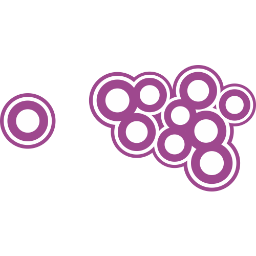 Autocollant Cercle Moderne Violet