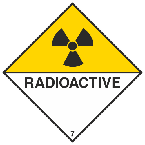Autocollant Transport Maritime Matières Radioactives