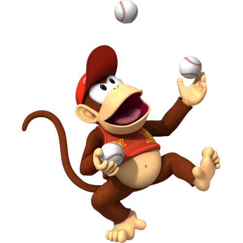 Autocollant Mario Diddy Kong