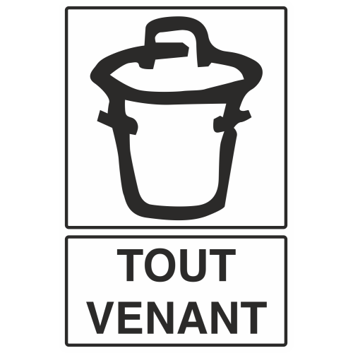 Autocollant Recyclage Tout Venant