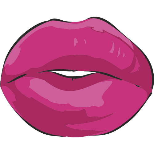 Autocollant Bouche Pop Fashion