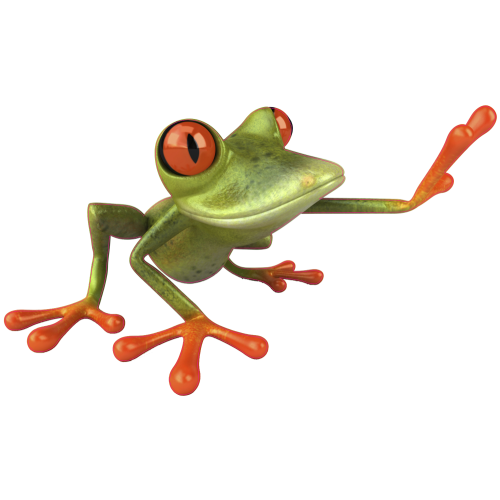 Autocollant Grenouilles