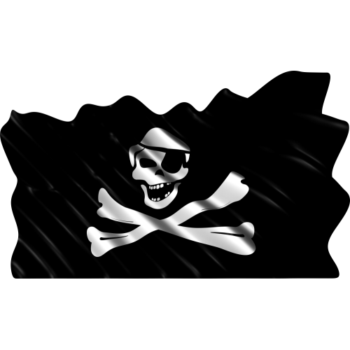 Autocollant Drapeau Pirates