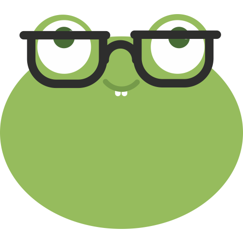 Autocollant Grenouille Lunette