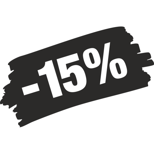 Sticker Soldes Grunge 15%