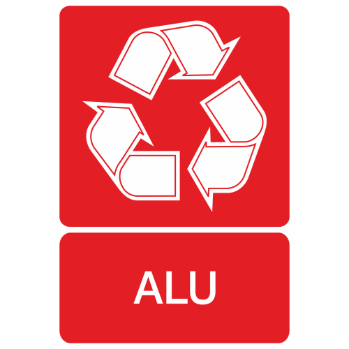Autocollant Recyclage Aluminium