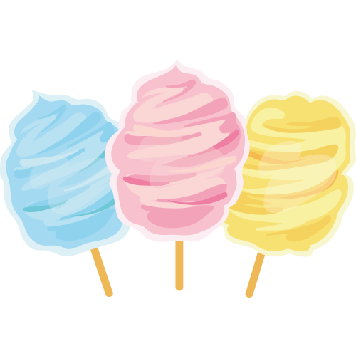 Autocollant Sucrerie Barbe à Papa 2