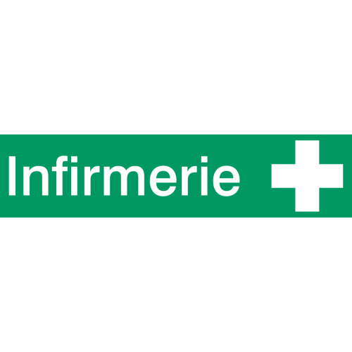 Autocollant Signalisation Infirmerie