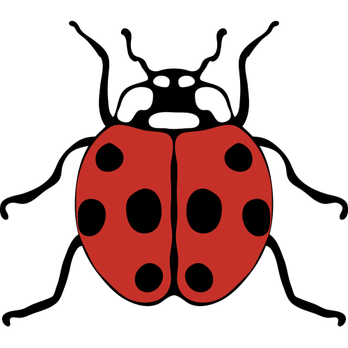 Autocollant Coccinelle