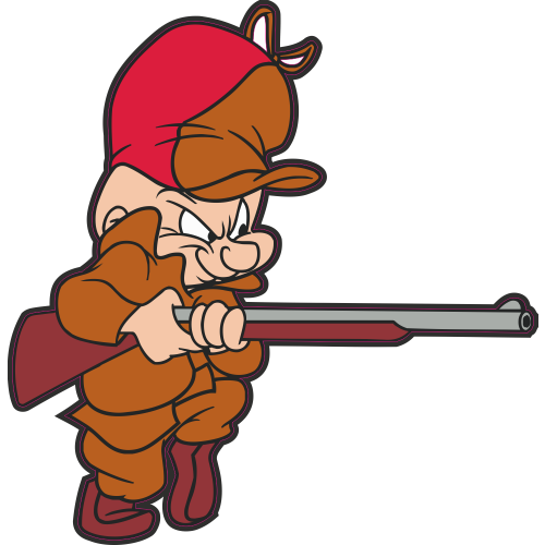 Autocollant Elmer Fudd