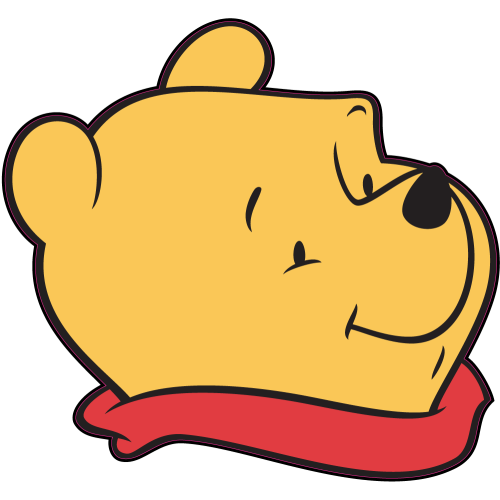 Autocollant Tete Winnie