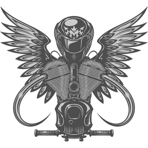 Autocollant Moto Biker