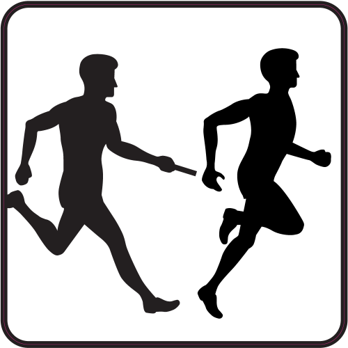 Autocollant Course De Relais B