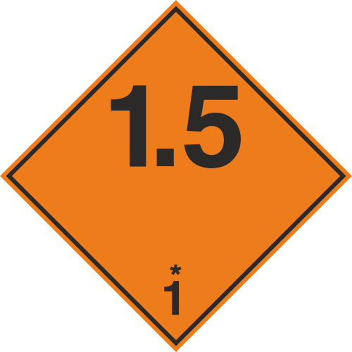 Autocollant Transport Explosif 1.5