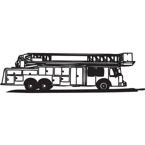 Sticker Camion De Pompier