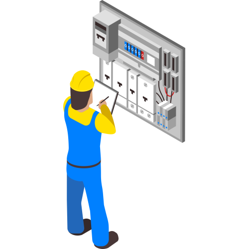 Autocollant Métier Travaux Publics Electricien 2