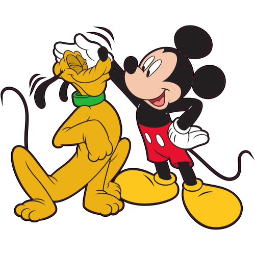 Autocollant Plutot Et Mickey