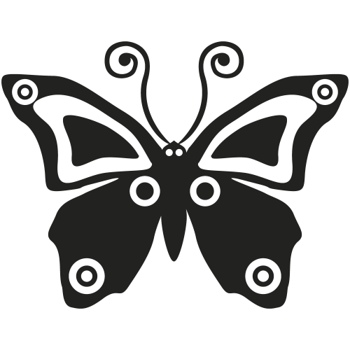 Sticker mural papillon