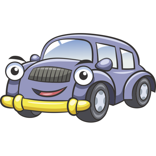 Autocollant Voiture Enfant Taxi Bleu