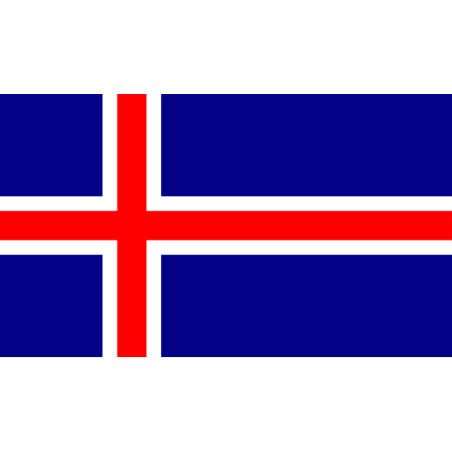 Autocollant Drapeau Islande